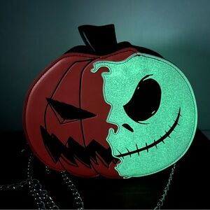 Disney Nightmare Before Christmas Jack Glow in the Dark Crossbody Bag Halloween
